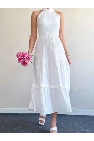 150353 TOPTAN BEYAZ ELBİSE