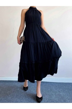 150354 TOPTAN SİYAH ELBİSE