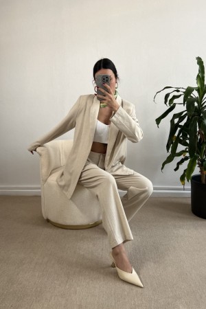 150526 beige TROUSERS