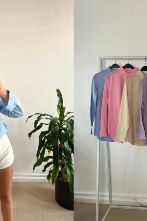 150547 TOPTAN SİYAH GÖMLEK