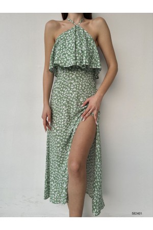 150732 TOPTAN DESENLİ ELBİSE