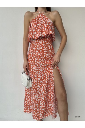 150733 TOPTAN DESENLİ ELBİSE