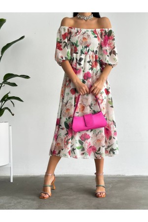 151544 TOPTAN DESENLİ ELBİSE