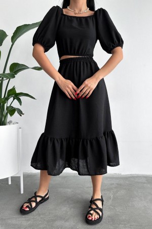 151551 TOPTAN SİYAH ETEK TAKIM