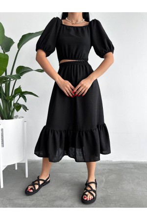 151551 TOPTAN SİYAH ETEK TAKIM