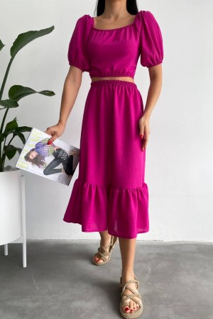 151552 TOPTAN FUŞYA ETEK TAKIM