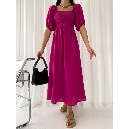 151557 TOPTAN FUŞYA ELBİSE