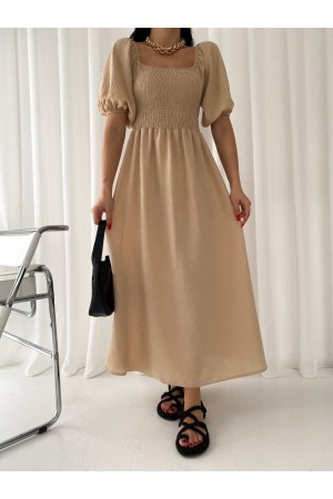 151560 TOPTAN CAMEL ELBİSE