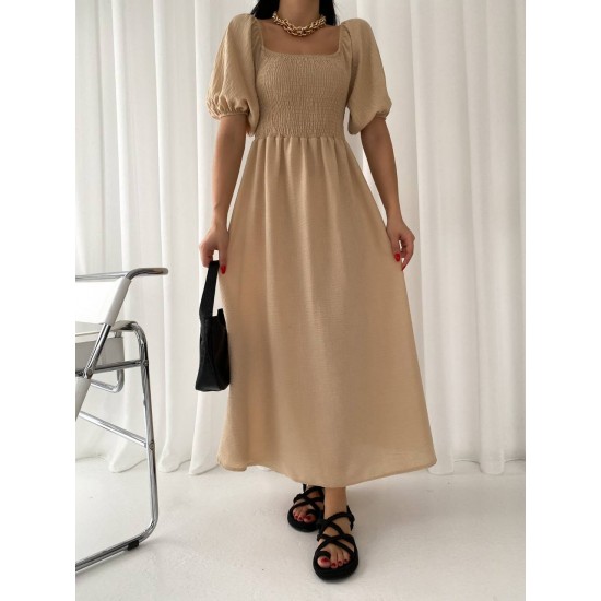 151560 TOPTAN CAMEL ELBİSE