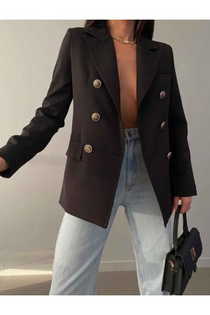 151786 TOPTAN SİYAH CEKET