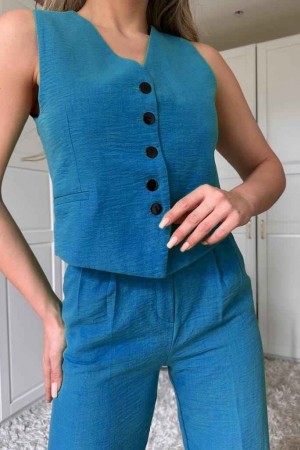 151806 TOPTAN MAVİ PANTOLON TAKIM