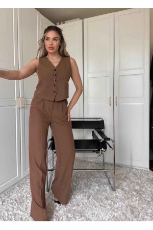 151807 TOPTAN ACI KAHVE PANTOLON TAKIM