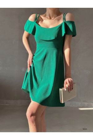 151919 TOPTAN YEŞİL ELBİSE