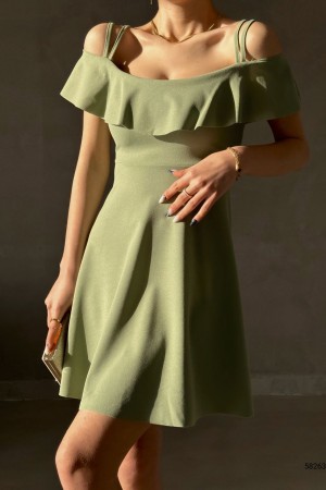 151924 TOPTAN HAKİ ELBİSE