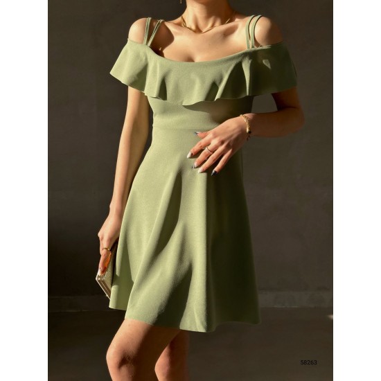 151924 TOPTAN HAKİ ELBİSE