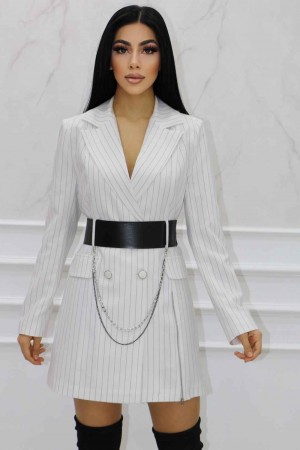 152065 TOPTAN BEYAZ ELBİSE