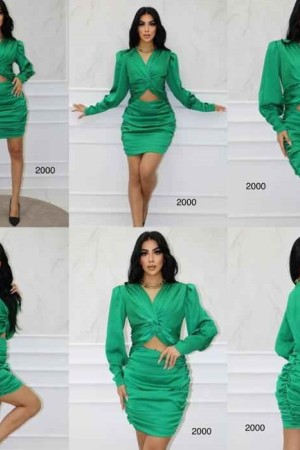152074 GREEN DRESS