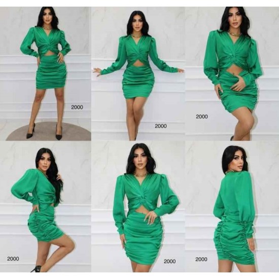 152074 GREEN DRESS
