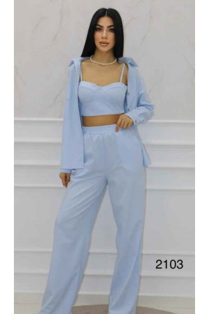 152075 TOPTAN MAVİ PANTOLON TAKIM