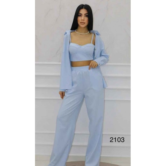 152075 TOPTAN MAVİ PANTOLON TAKIM