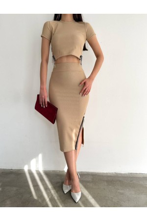152464 beige Skirt