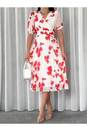 152468 TOPTAN DESENLİ ELBİSE