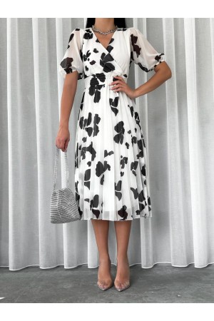 152469 TOPTAN DESENLİ ELBİSE