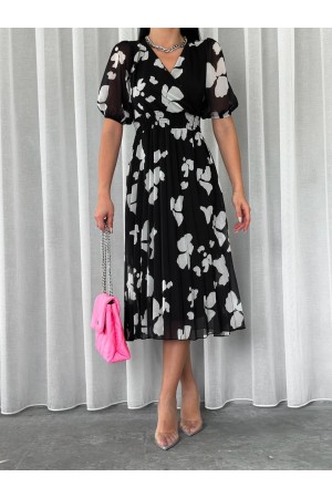 152470 TOPTAN DESENLİ ELBİSE