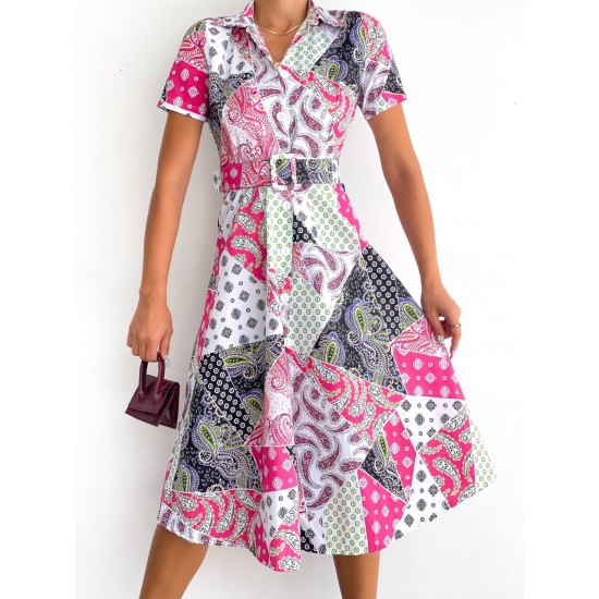 152478 patterned DRESS