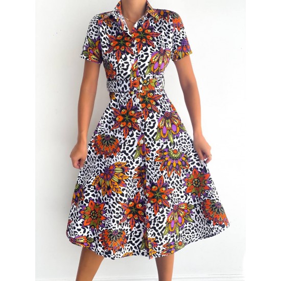 152481 patterned DRESS
