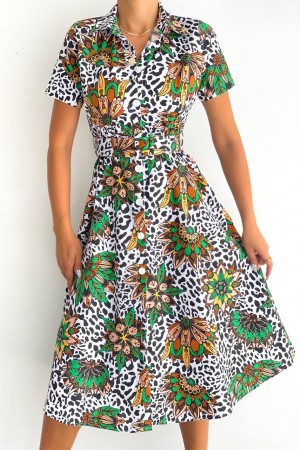 152482 patterned DRESS
