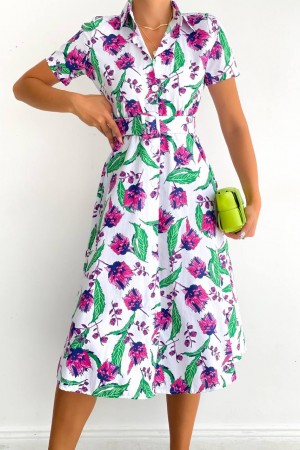 152483 patterned DRESS