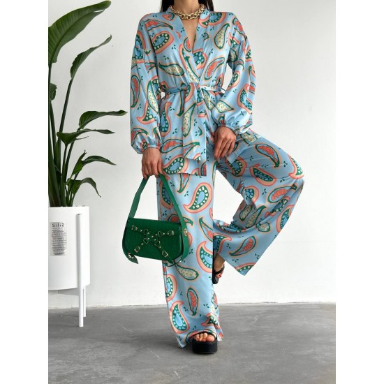 152485 TOPTAN DESENLİ PANTOLON TAKIM