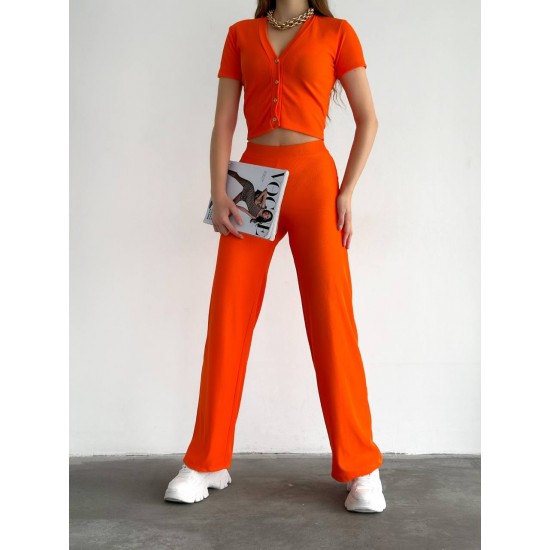 152487 TOPTAN TURUNCU PANTOLON TAKIM