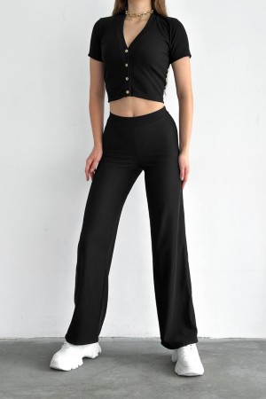 152488 TOPTAN SİYAH PANTOLON TAKIM