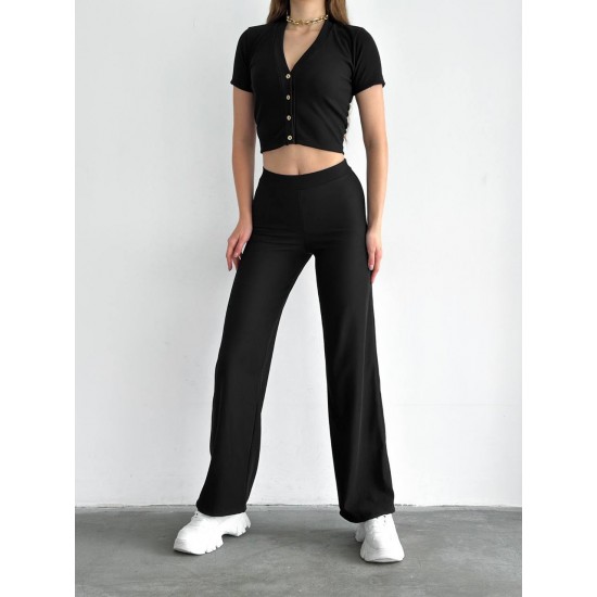 152488 TOPTAN SİYAH PANTOLON TAKIM