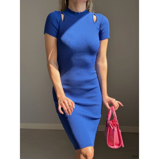 152656 TOPTAN MAVİ ELBİSE