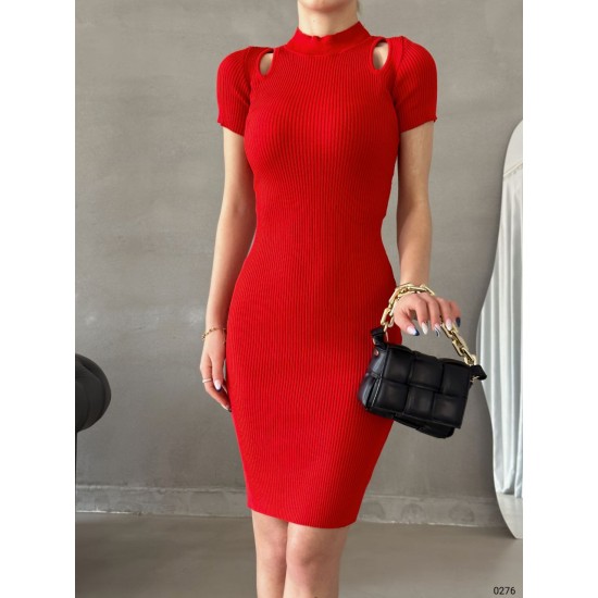 152659 TOPTAN KIRMIZI ELBİSE