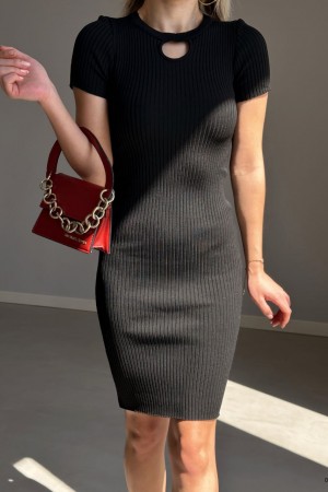 152667 TOPTAN SİYAH ELBİSE