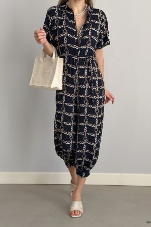 152668 patterned OVERALLS