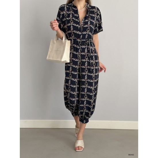 152668 patterned OVERALLS