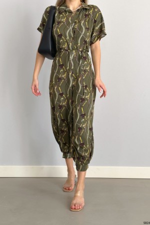 152671 patterned OVERALLS