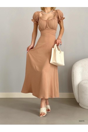 152792 TOPTAN CAMEL ELBİSE