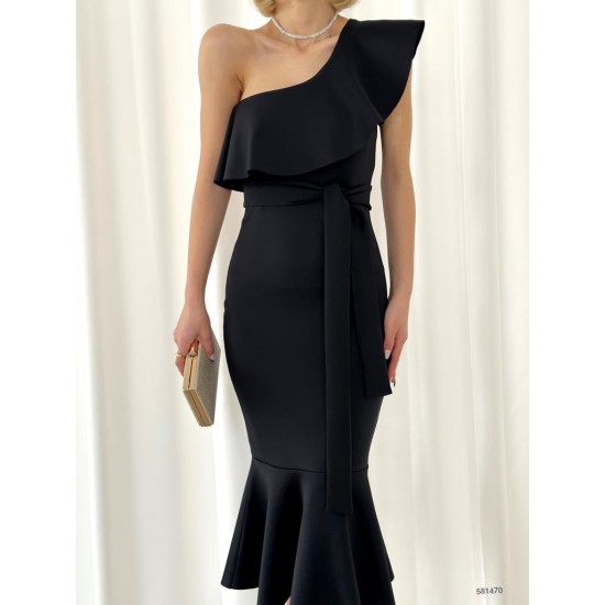 152797 TOPTAN SİYAH ELBİSE