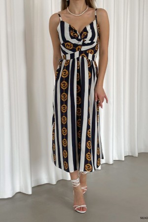 152808 TOPTAN DESENLİ ELBİSE