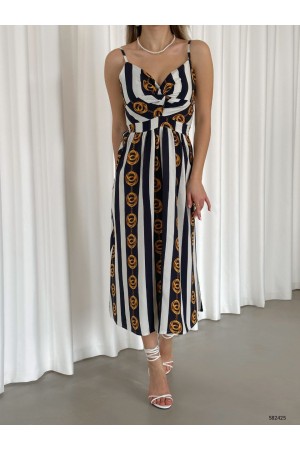 152808 TOPTAN DESENLİ ELBİSE