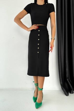 152817 TOPTAN SİYAH ETEK TAKIM