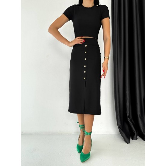 152817 TOPTAN SİYAH ETEK TAKIM