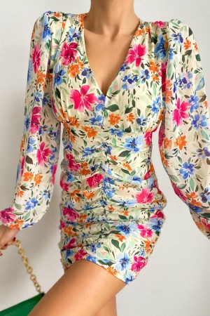 152822 patterned DRESS