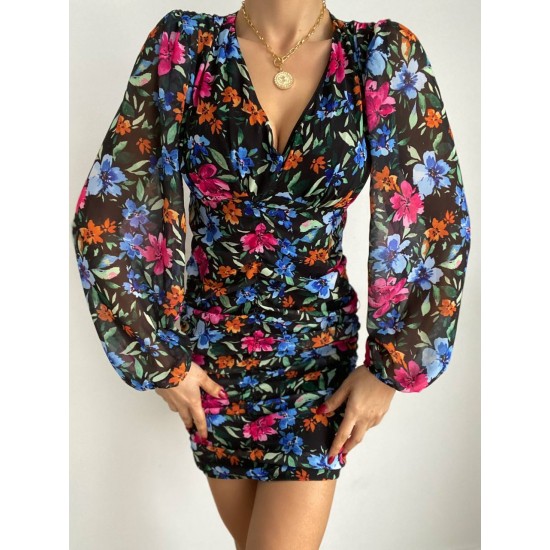 152823 patterned DRESS